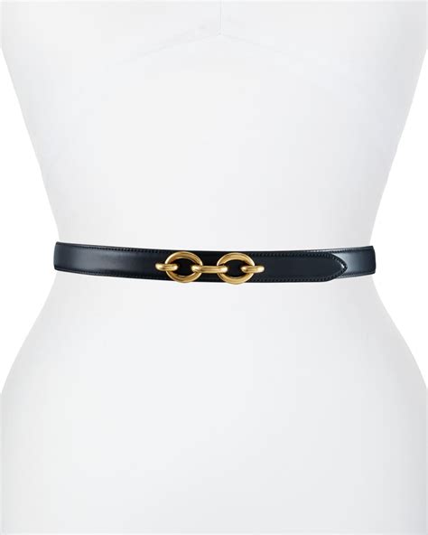 ysl cibtura|Saint Laurent YSL Cintura Skinny Leather Belt.